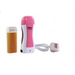 سخان شمع إزالة الشعر  مع واكس بالعسل طراز OK-412 أبيض/ وردي