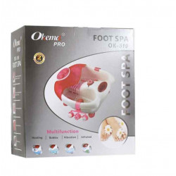 جاكوزي اوكيما سبا القدم بالطاقة الحرارية طراز OK-519 أبيض/أحمر