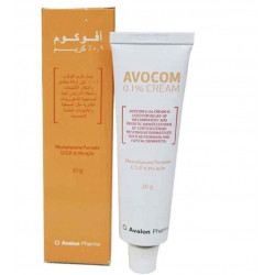 أفالون فارما  أفوكوم كريم لعلاج الالتهابات الجلدية والحكة 30 جرام