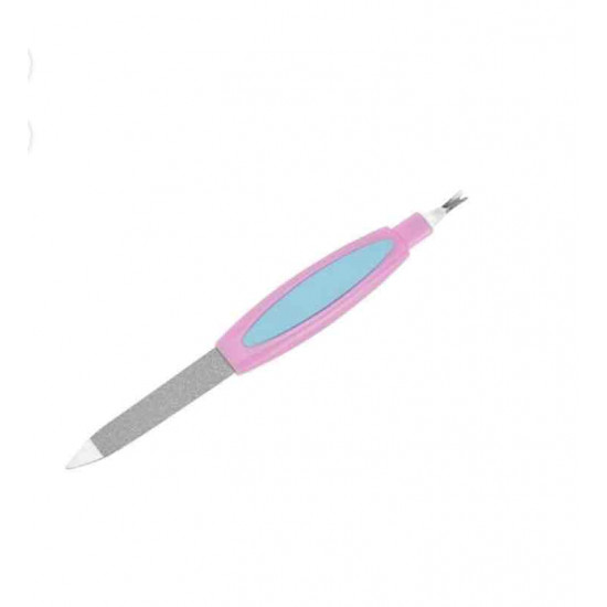 مبرد الأظافر بأداة دفع وإزالة الجلد الميت حول الأظافر وقصه متعدد الألوان