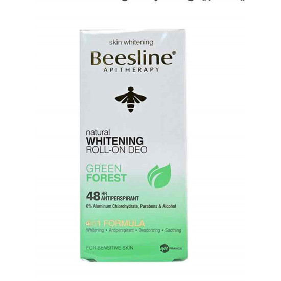 بيزلين مزيل عرق برأس كروي دوار للتفتيح -  جرين فوريست أبيض/أخضر 50مل