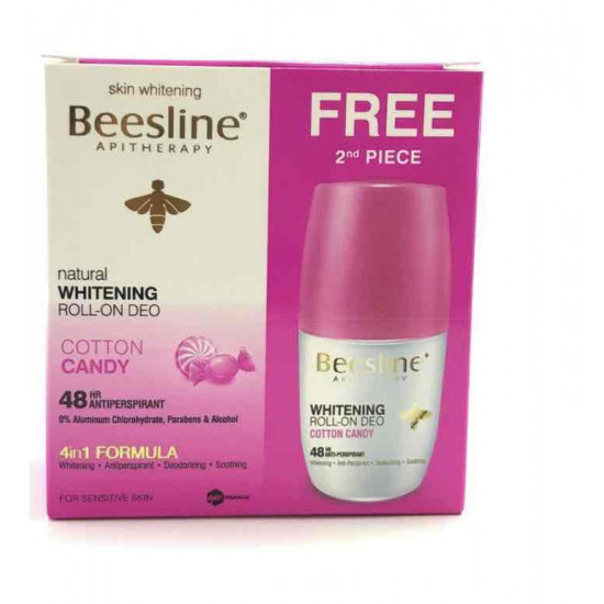 بيزلين مجموعة مزيل عرق ببكرة دوارة لتفتيح البشرة من قطعتين 50ملليلتر