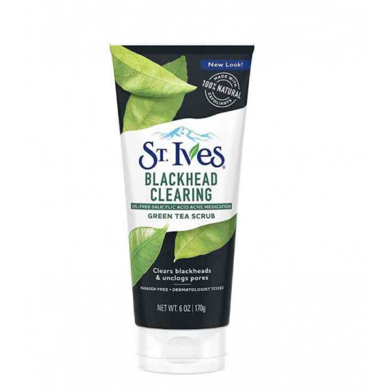 سانت ايفز مقشر لتنظيف الرؤوس السوداء بالشاي الأخضر 170جم