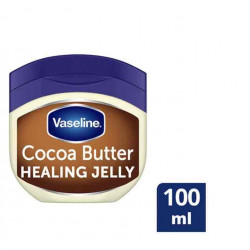 فازلين جلي العناية بالفازلين النقي للبشرة الجافة مصنوع من زبدة الكاكاو لمعالجة البشرة الجافة والتالفة شفاف 100مل