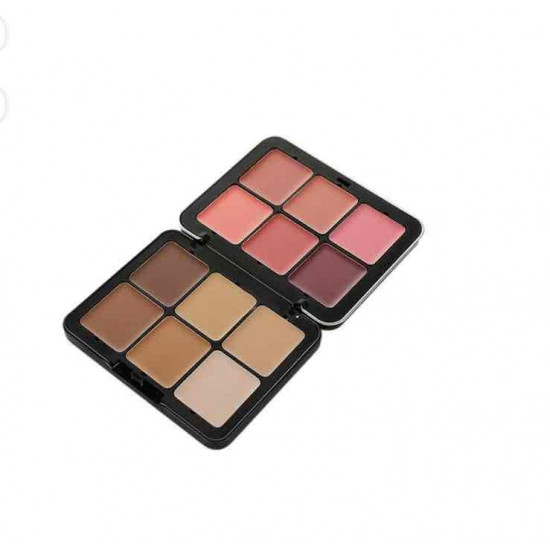 كونتور وأحمر خدود من 12 لونًا متعدد الألوان