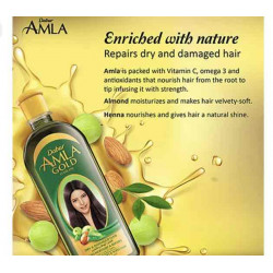 دابر زيت أملا الذهبي للشعر الجاف والتالف غني بالأملا واللوز والحناء 200مل