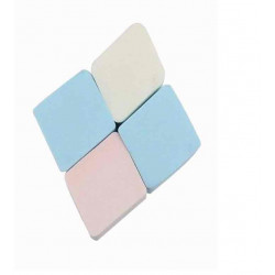 طقم من 4 إسفنجات منفوخة للبودرة متعدد الألوان