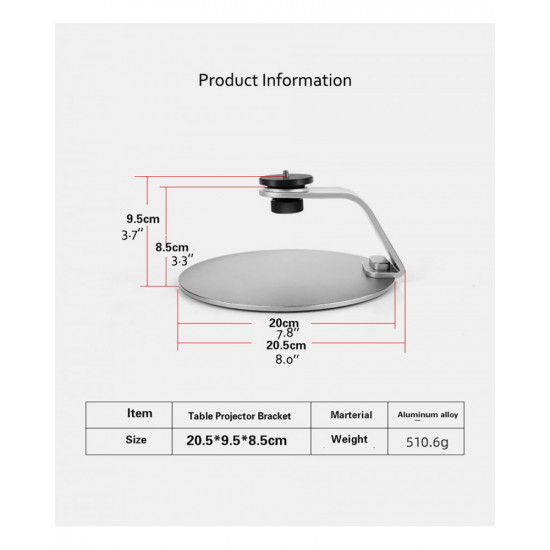 Liboer Table Projector Bracket