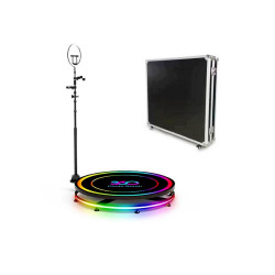 360Photo Booth Rotating Machine For Events Parties Automatic Spin Selfie Platform 80CM