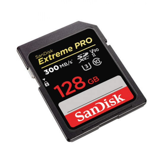 SanDisk 128GB Extreme PRO UHS-II SDXC 300 MB/s Memory Card