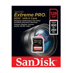 SanDisk 128GB Extreme PRO UHS-II SDXC 300 MB/s Memory Card