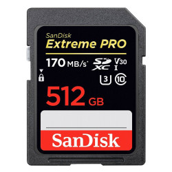 Sandisk Extreme Pro SDXC V30 U3 170Mbps 512GB Memory Card Sandisk Extreme Pro SDXC V30 U3 170Mbps 512GB Memory Card