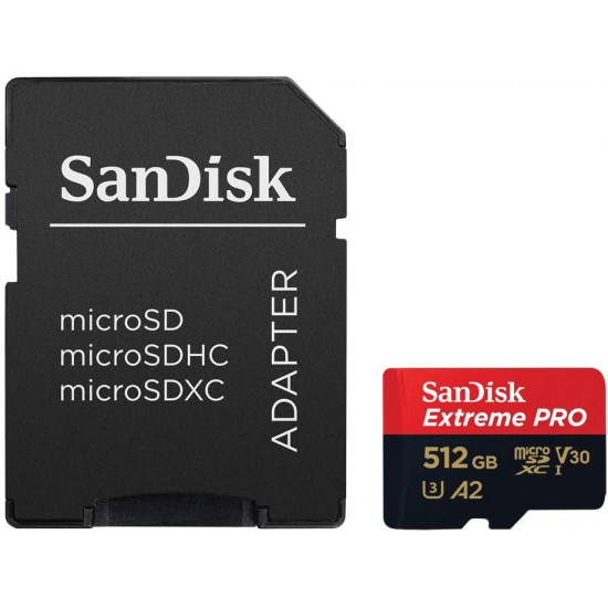 Sandisk Extreme Pro 512GB MicroSDXC 200MB/s Memory Card
