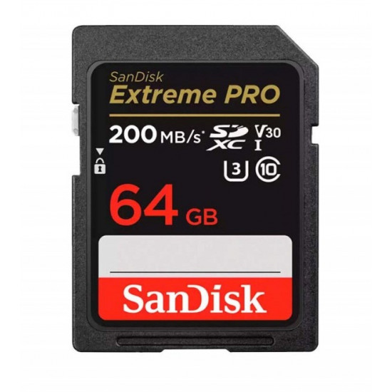 SanDisk Extreme PRO SDXC 64GB 200MB/S V30 UHS-I Card