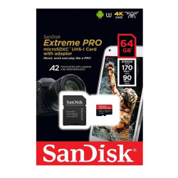 Sandisk Extreme Pro 64GB MicroSDXC Class 10 Memory Card
