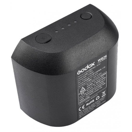 Godox WB26 Rechargeable Lithium-Ion Battery Pack for AD600Pro Flash
