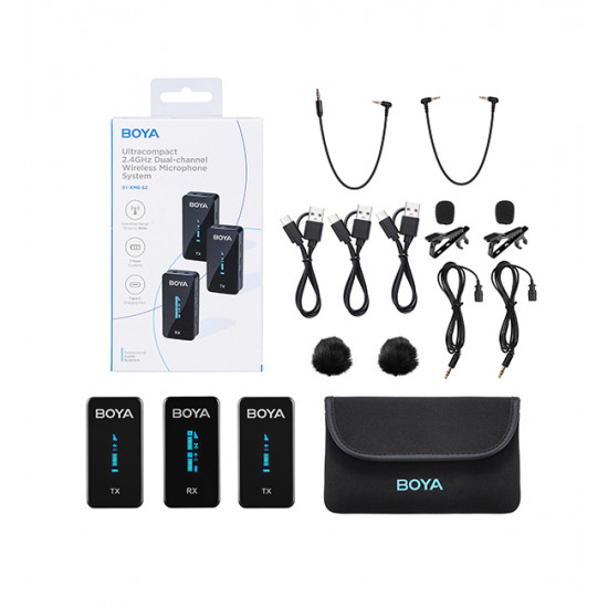 BOYA BY-XM6-S2 2.4GHz Ultra-compact Wireless Microphone System BOYA BY-XM6-S2 2.4GHz Ultra-compact Wireless Microphone System