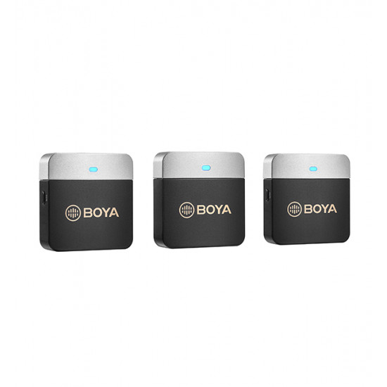 BOYA BY-M1V2 2.4GHz Dual-Channel Wireless Microphone System BOYA BY-M1V2 2.4GHz Dual-Channel Wireless Microphone System