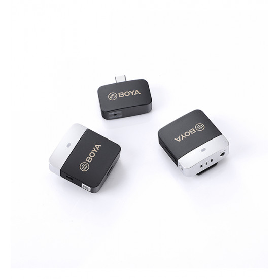 BOYA BY-M1V4 2.4GHz Dual-Channel Wireless Microphone System BOYA BY-M1V4 2.4GHz Dual-Channel Wireless Microphone System