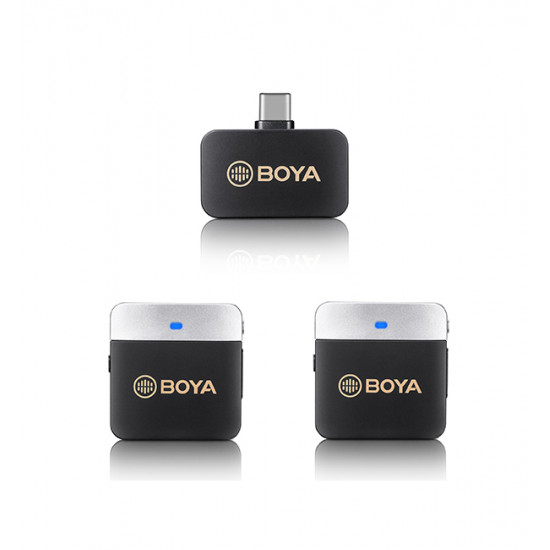BOYA BY-M1V4 2.4GHz Dual-Channel Wireless Microphone System BOYA BY-M1V4 2.4GHz Dual-Channel Wireless Microphone System