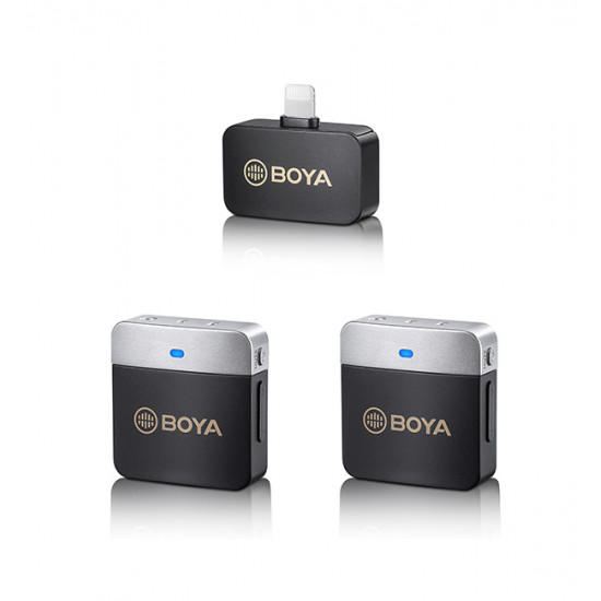 BOYA BY-M1V6 2.4GHz Dual-Channel Wireless Microphone System BOYA BY-M1V6 2.4GHz Dual-Channel Wireless Microphone System