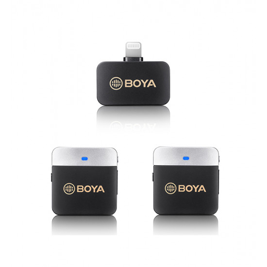 BOYA BY-M1V6 2.4GHz Dual-Channel Wireless Microphone System BOYA BY-M1V6 2.4GHz Dual-Channel Wireless Microphone System