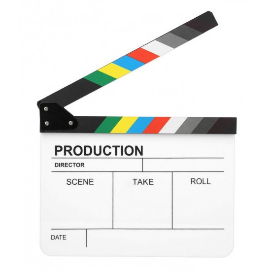 Director Film Clapboard Action Scene Clapper Board White Director Film Clapboard Action Scene Clapper Board White