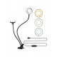Selfie And Phone Ring Light Holder Clip On-Black Selfie And Phone Ring Light Holder Clip On-Black
