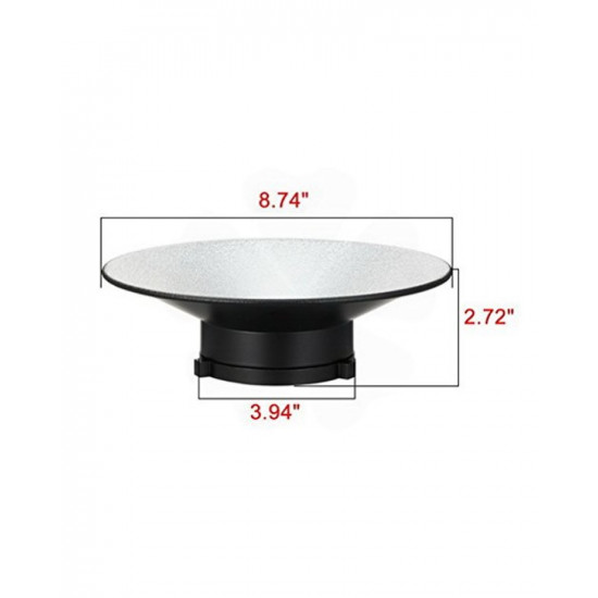 120 Degree Wide Angle Bowens Mount Reflector 120 Degree Wide Angle Bowens Mount Reflector