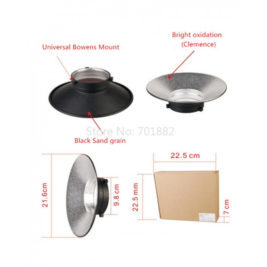 120 Degree Wide Angle Bowens Mount Reflector 120 Degree Wide Angle Bowens Mount Reflector