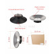 120 Degree Wide Angle Bowens Mount Reflector 120 Degree Wide Angle Bowens Mount Reflector