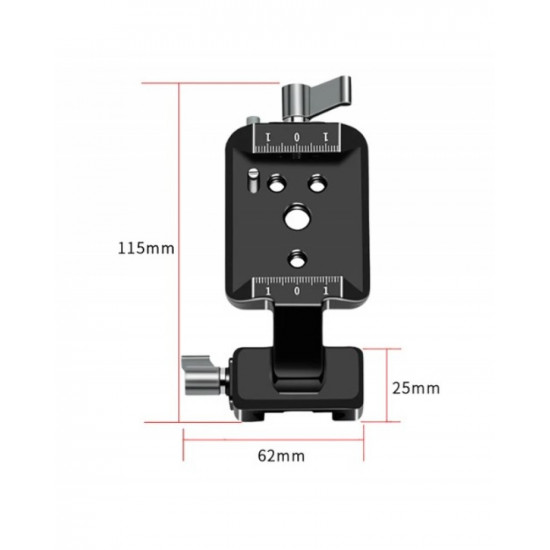 Vertical Camera Mount for DJI RS 3 Pro/RS 3 / RS 2, Robust Portrait Vertical Shooting Solution Plate Adapter