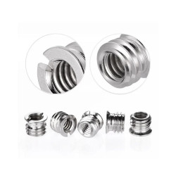 24in1 Camera Accessories Durable 1/4" Male to 1/4" Male Threaded Adapter 1/4 Inch