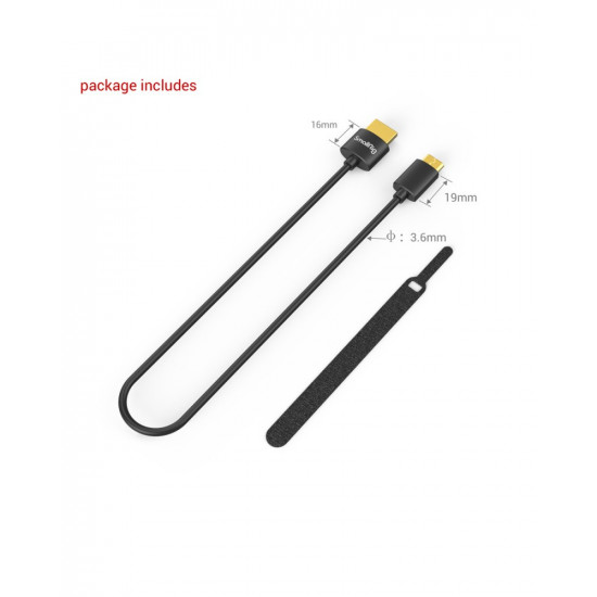 SmallRig Ultra Slim 4K Data Cable (C to A) 35cm