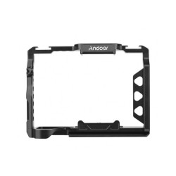 Andoer Aluminum Alloy Camera Cage with 1/4 Inch Screws Holes Cold Shoe Mounts Replacement for Sony A7 IV