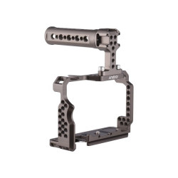 Andoer Aluminum Alloy Camera Cage Kit with Video Rig Top Handle Grip Replacement for Sony A7R III/ A7 II/ A7III