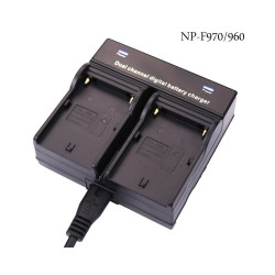 Dual Digital Battery Charger for NP-F970/750/550