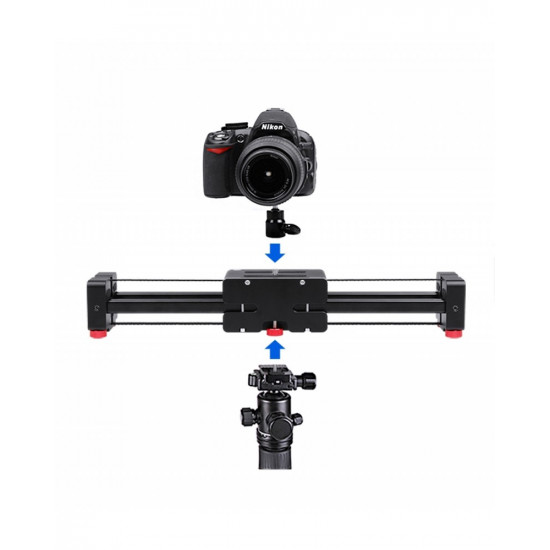 Slider Dolly 50cm Track Rail Stabilizer 100cm Sliding Distance