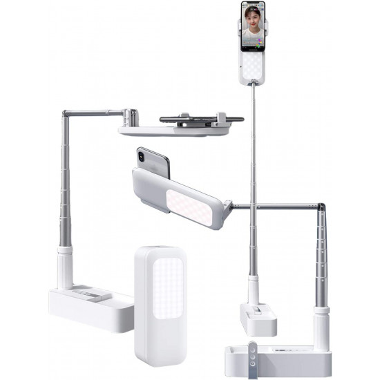 V6 Portable Mobile Phone Stand Selfie Ring Light Mini Desktop LED Fill Light V6 Portable Mobile Phone Stand Selfie Ring Light Mini Desktop LED Fill Light