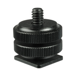 Hot Shoe to 1/4"-20 Male Post Adapter