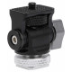 Ball Head Aluminium Alloy Tilt Angle Adjustment Black 1/4 Inch Screw Monitor Bracket