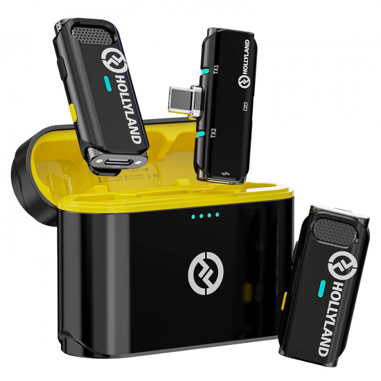 Hollyland LARK C1 DUO 2-Person Wireless Microphone System with USB-C Connector for Mobile Devices Hollyland LARK C1 DUO 2-Person Wireless Microphone System with USB-C Connector for Mobile Devices