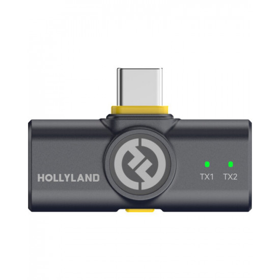 Hollyland LARK M2 DUO 2-Person Wireless Combo Microphone System (Shine Charcoal)