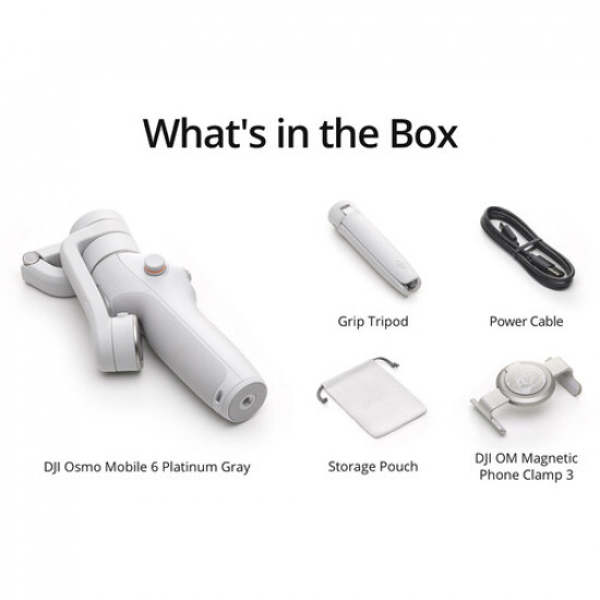 DJI Osmo Mobile 6 Smartphone Gimbal (Platinum Gray) DJI Osmo Mobile 6 Smartphone Gimbal (Platinum Gray)