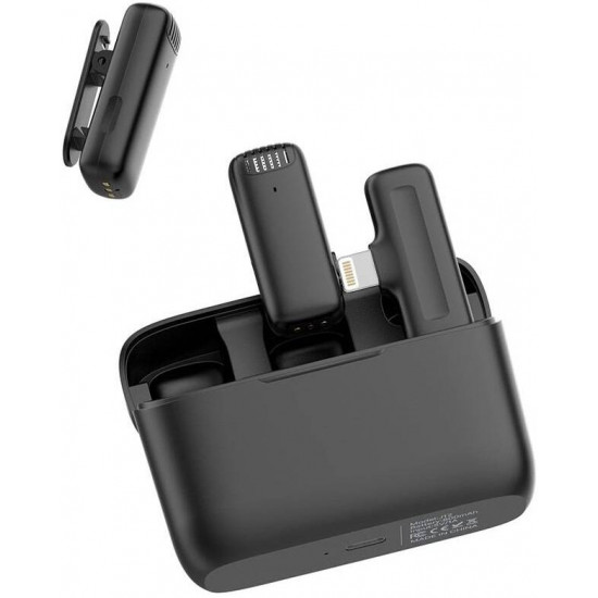 Ulanzi J12 Wireless Lavalier Microphone System (Lightning) Ulanzi J12 Wireless Lavalier Microphone System (Lightning)