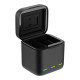 TELESIN 3 Slots LED Storage Charger Box for GoPro Hero 9/10/11/12 TELESIN 3 Slots LED Storage Charger Box for GoPro Hero 9/10/11/12