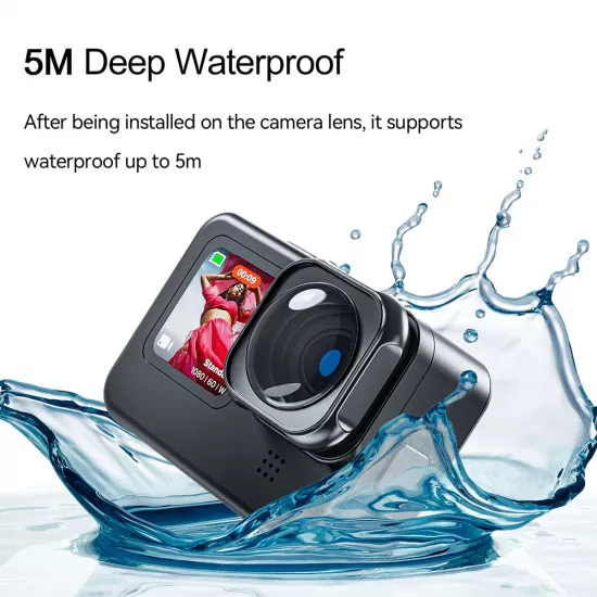 TELESIN Aluminum Alloy Frame Max Lens Mod for GoPro Hero 12/11//10/9 Mini TELESIN Aluminum Alloy Frame Max Lens Mod for GoPro Hero 12/11//10/9 Mini