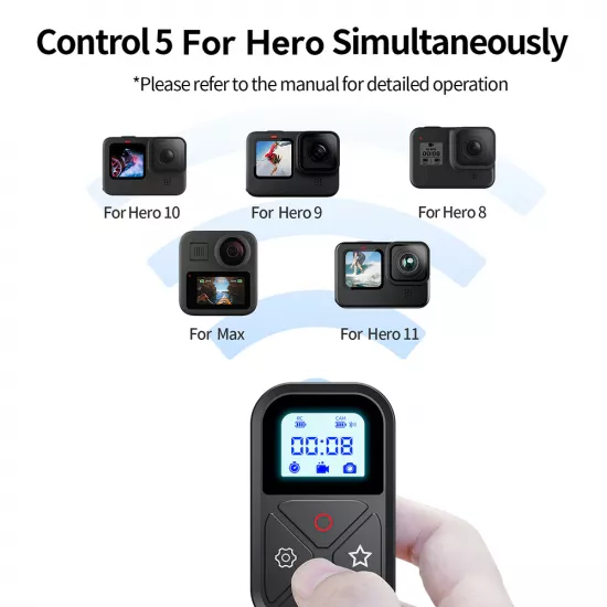 TELESIN T10 Smart Wireless Remote Control for GoPro 12/11/10/9/8/Max TELESIN T10 Smart Wireless Remote Control for GoPro 12/11/10/9/8/Max