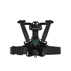 TELESIN Chest Strap with Dual-Mount/J-Hook for GoPro/Action Cameras