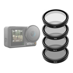 TELESIN CPL+ND8/16/32 Filter Set for DJI ACTION 3/4